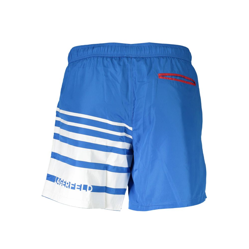 Karl Lagerfeld Blue Polyester Swimwear