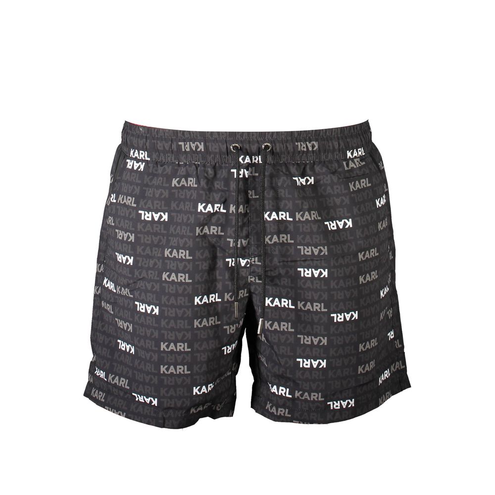 Karl Lagerfeld Black Polyester Swimwear