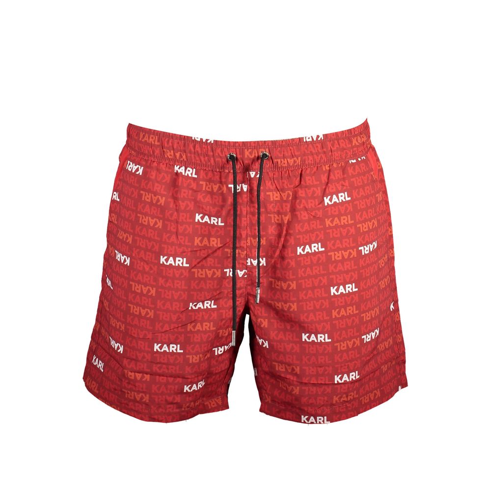 Karl Lagerfeld Red Polyester Swimwear