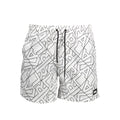 Bóxer de natación de poliéster blanco para hombre Karl Lagerfeld