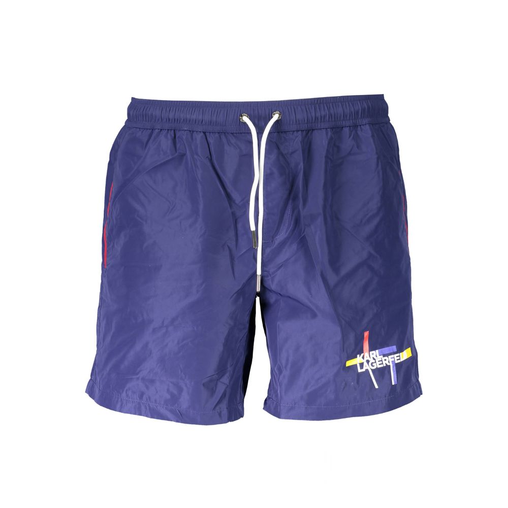 Karl Lagerfeld Blue Polyester Swimwear