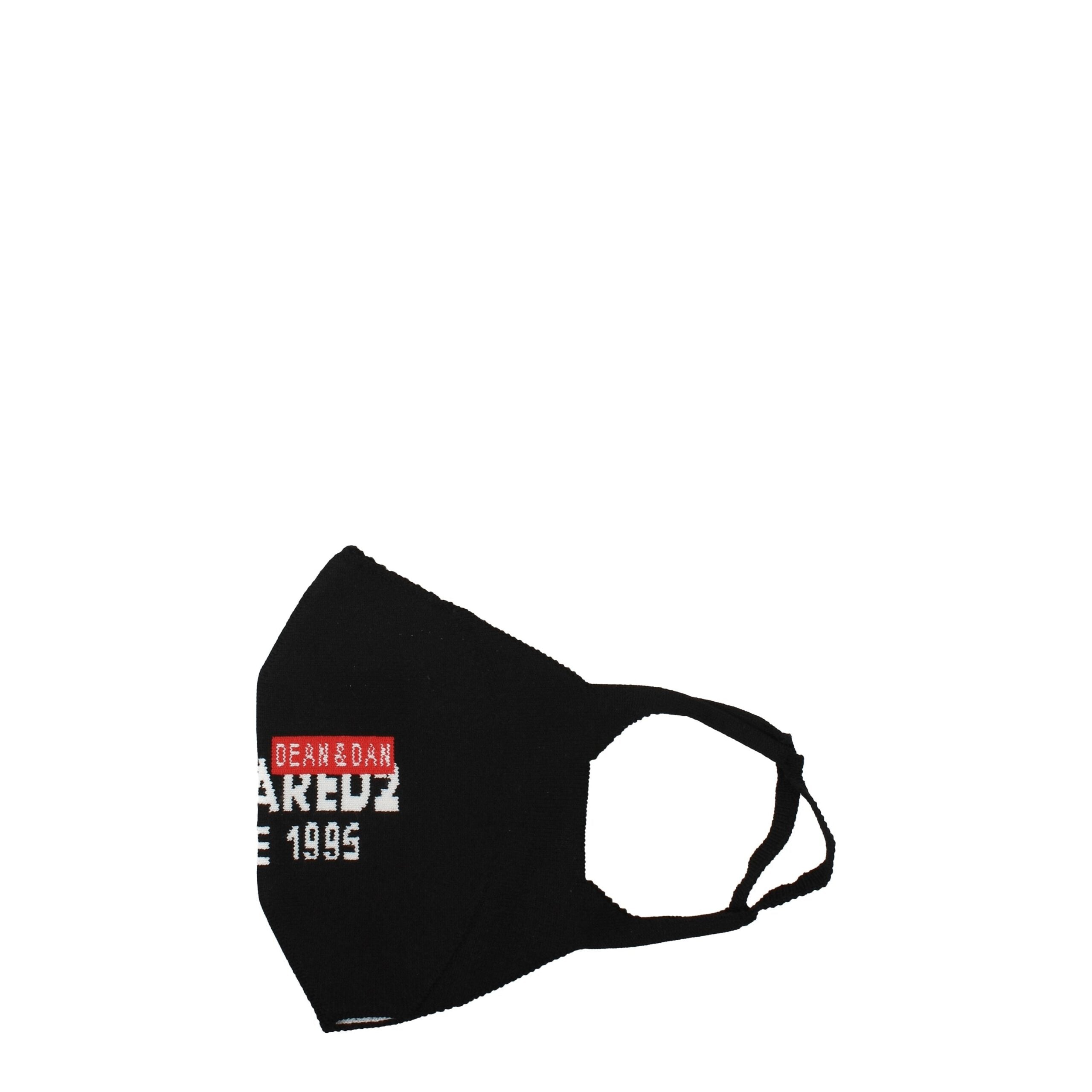 Dsquared² Black Polipropilene Facemasks