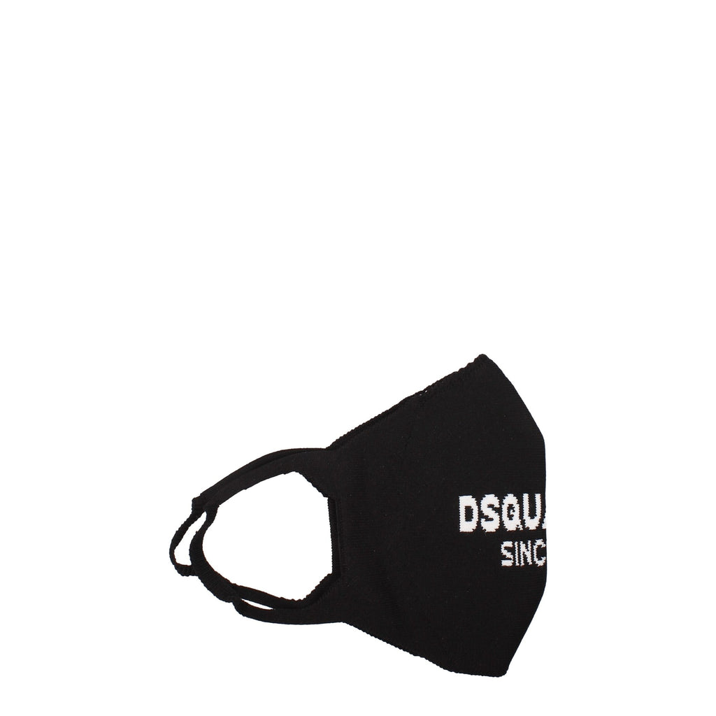 Dsquared² Black Polipropilene Facemasks