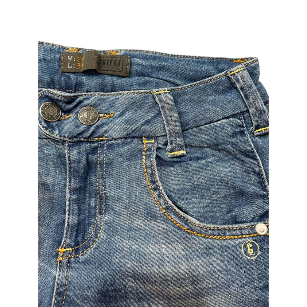 Object Blue Cotton Women's Jeans