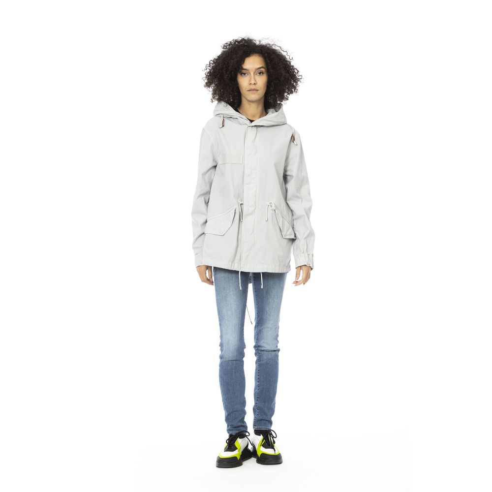 Mr&Mrs Italy Silver Cotton Women Jacket