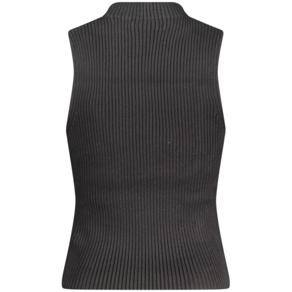 Guess Jeans Black Cotton Tank Top