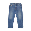 Diesel Blue Cotton Relaxed Fit Jeans
