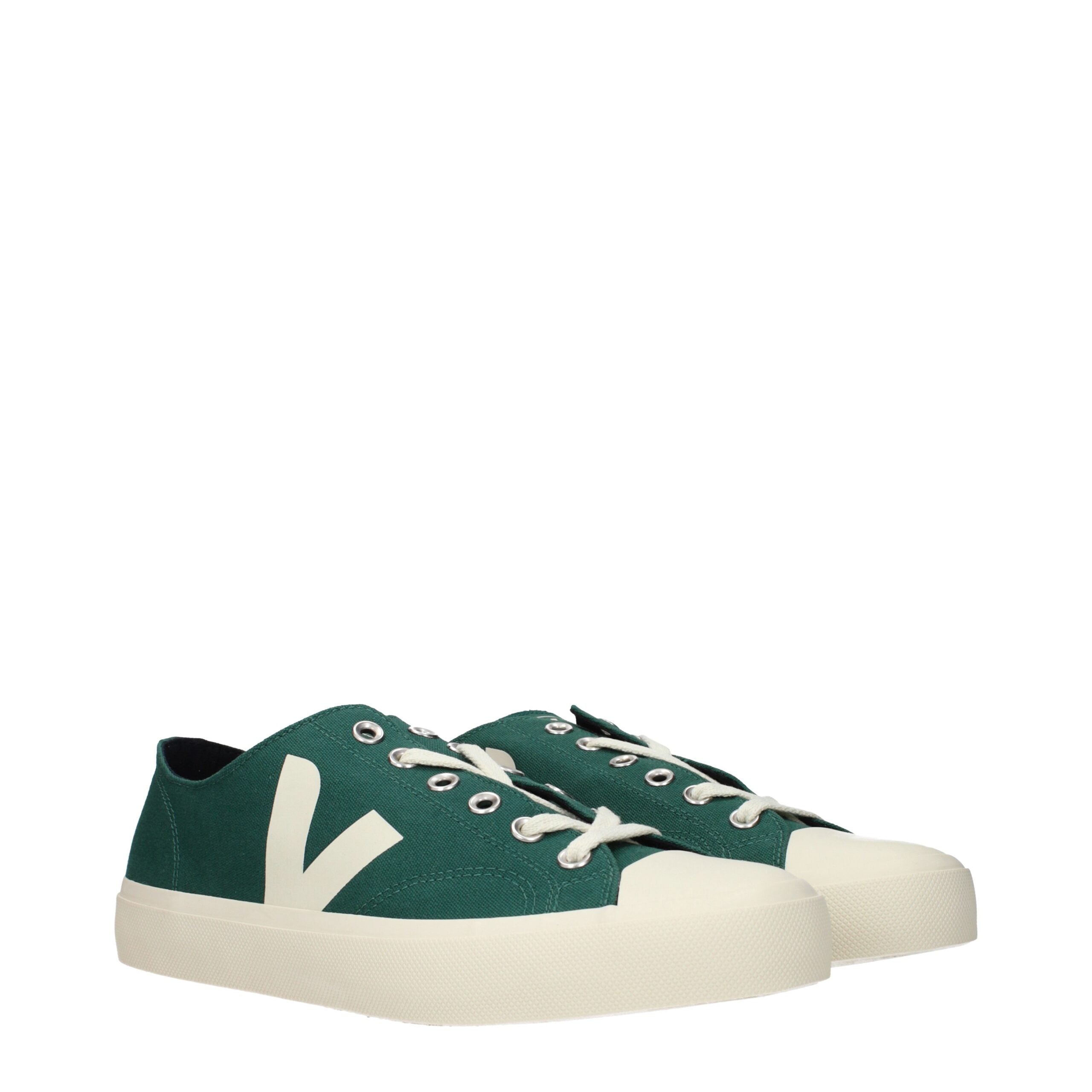 Veja Green Fabric Low Tops