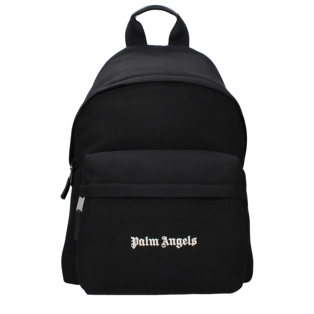 Palm Angels Black Fabric Backpacks