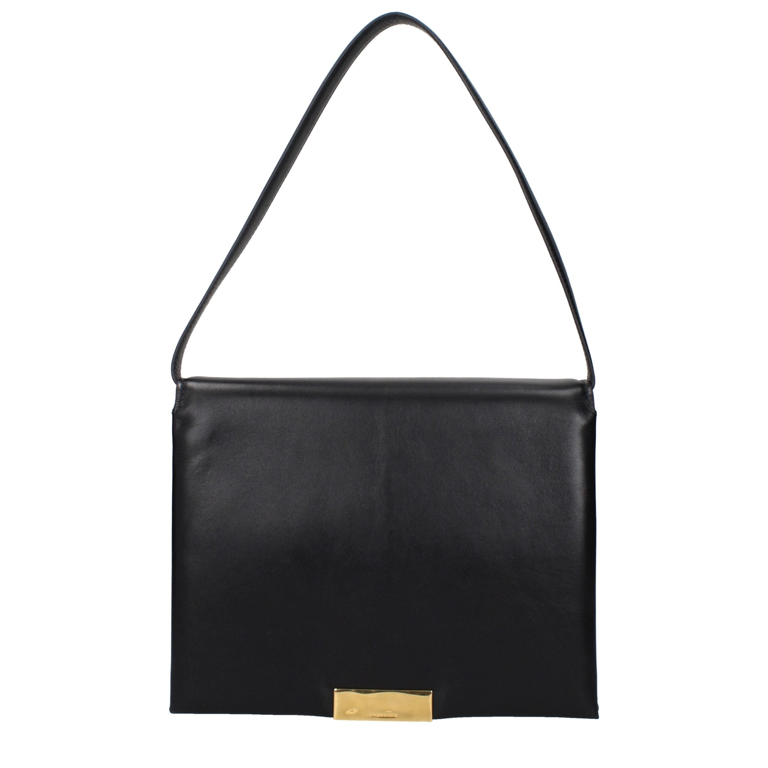 Jil Sander Black Leather Shoulder Bags