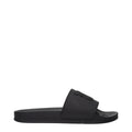 Palm Angels Black Cotton Slippers