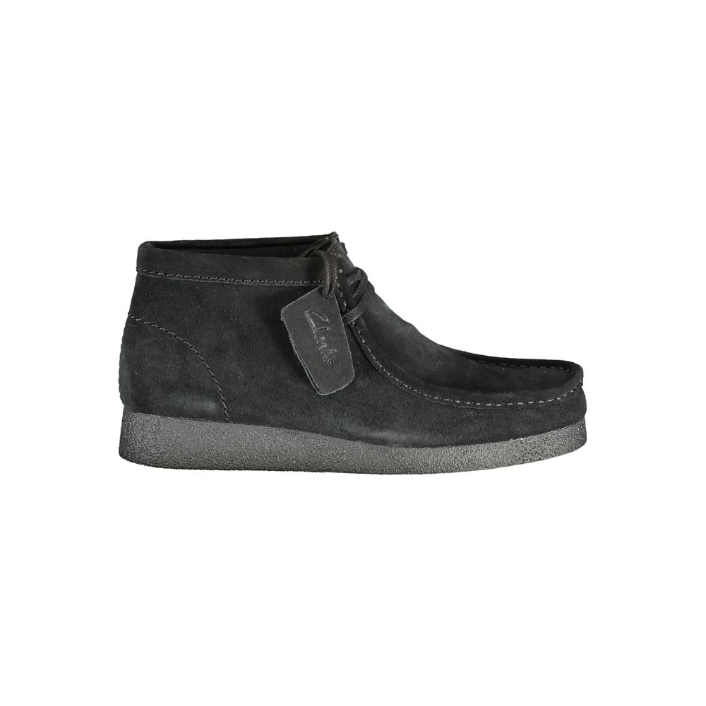 Zapatilla de piel negra para hombre Clarks