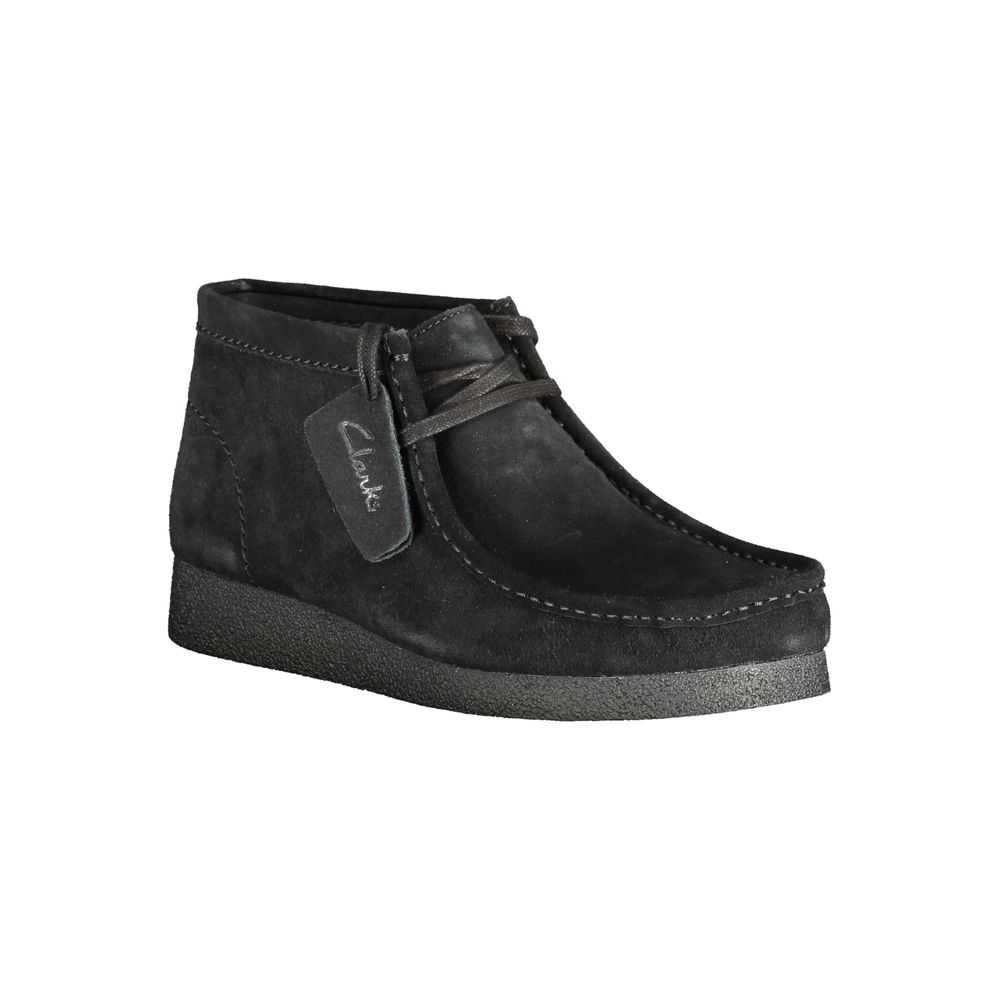 Zapatilla de piel negra para hombre Clarks