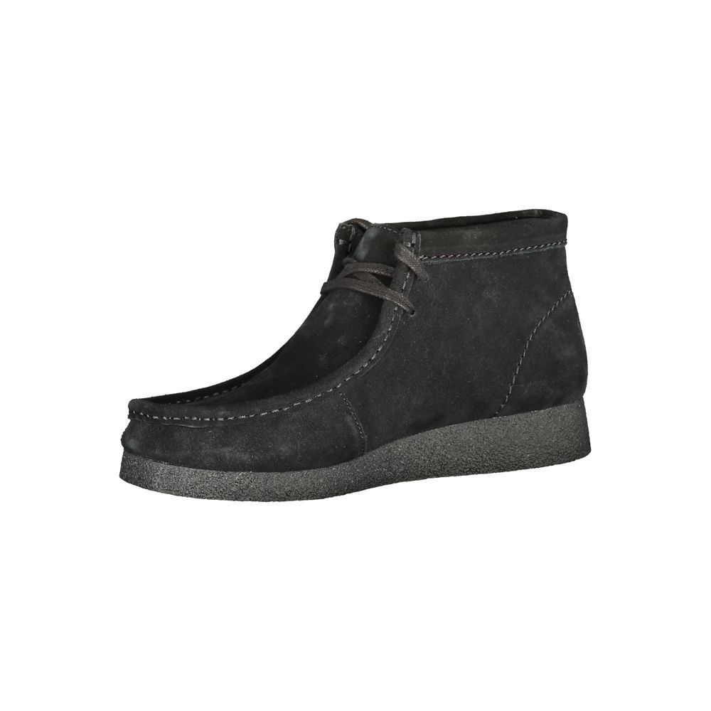 Zapatilla de piel negra para hombre Clarks