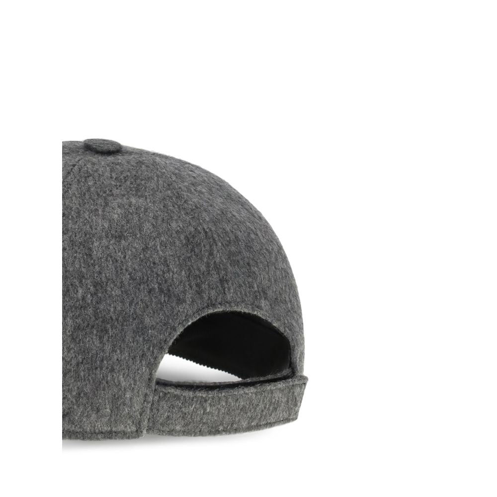 Fendi Gray Wool Cap (Baseball Hat)
