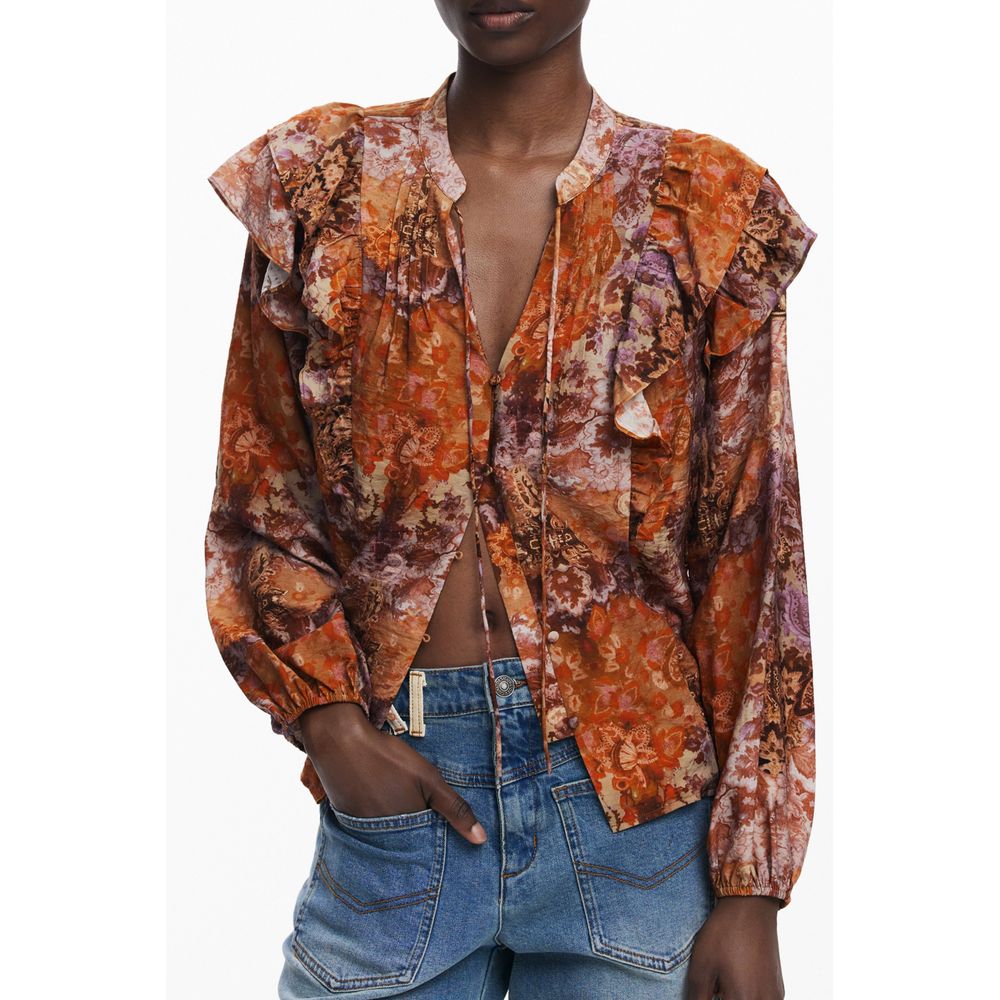 Chemise femme Desigual Arancione en viscose