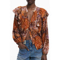Chemise femme Desigual Arancione en viscose