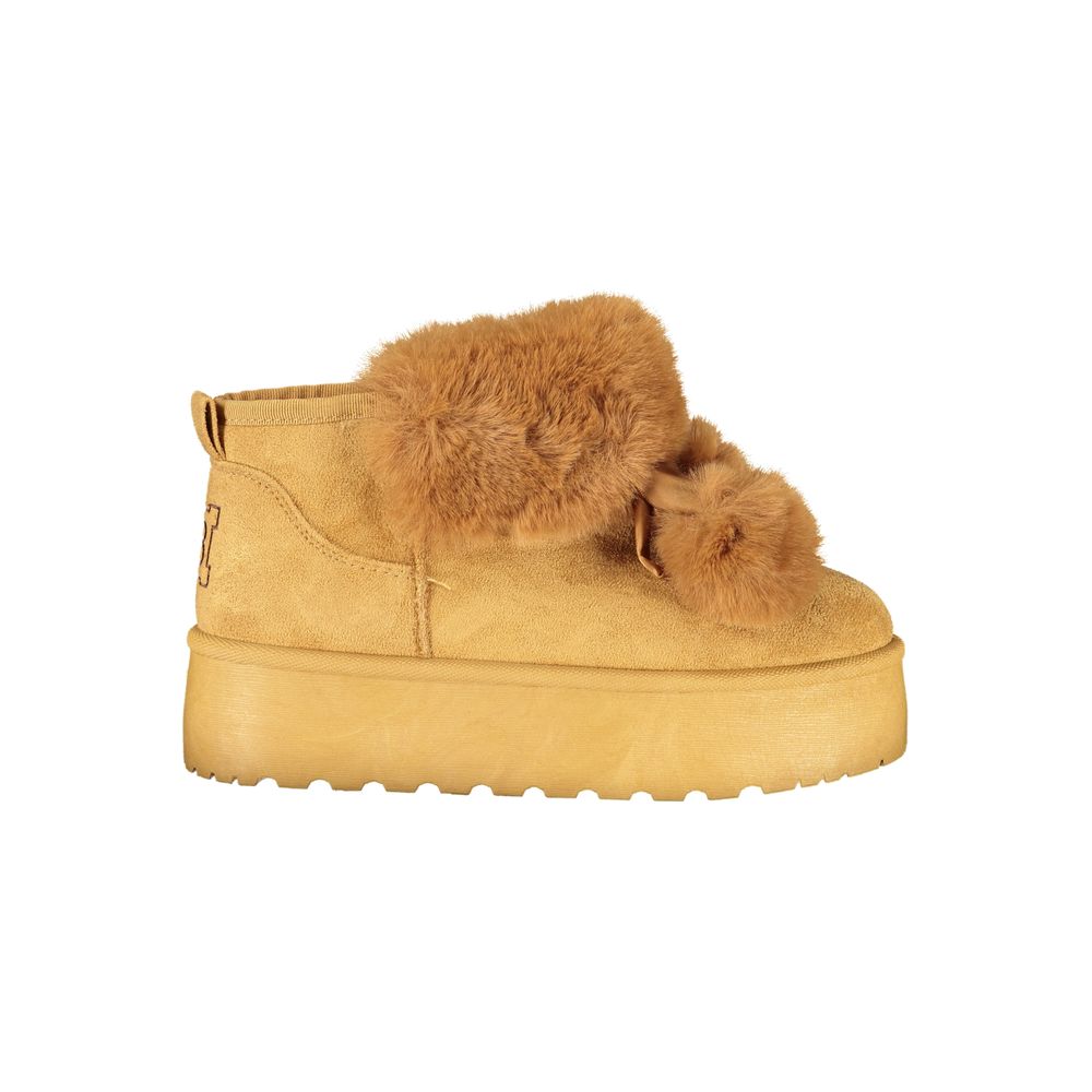 Laura Biagiotti Brown Polyester Women Boot