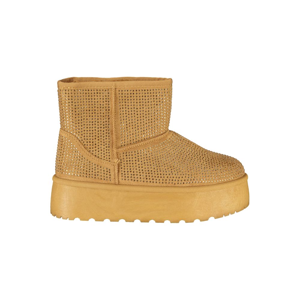 Laura Biagiotti Brown Polyester Women Boot