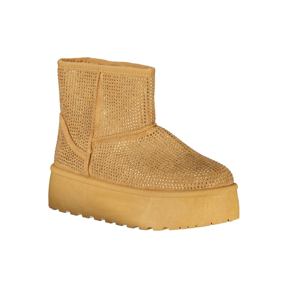 Laura Biagiotti Brown Polyester Women Boot