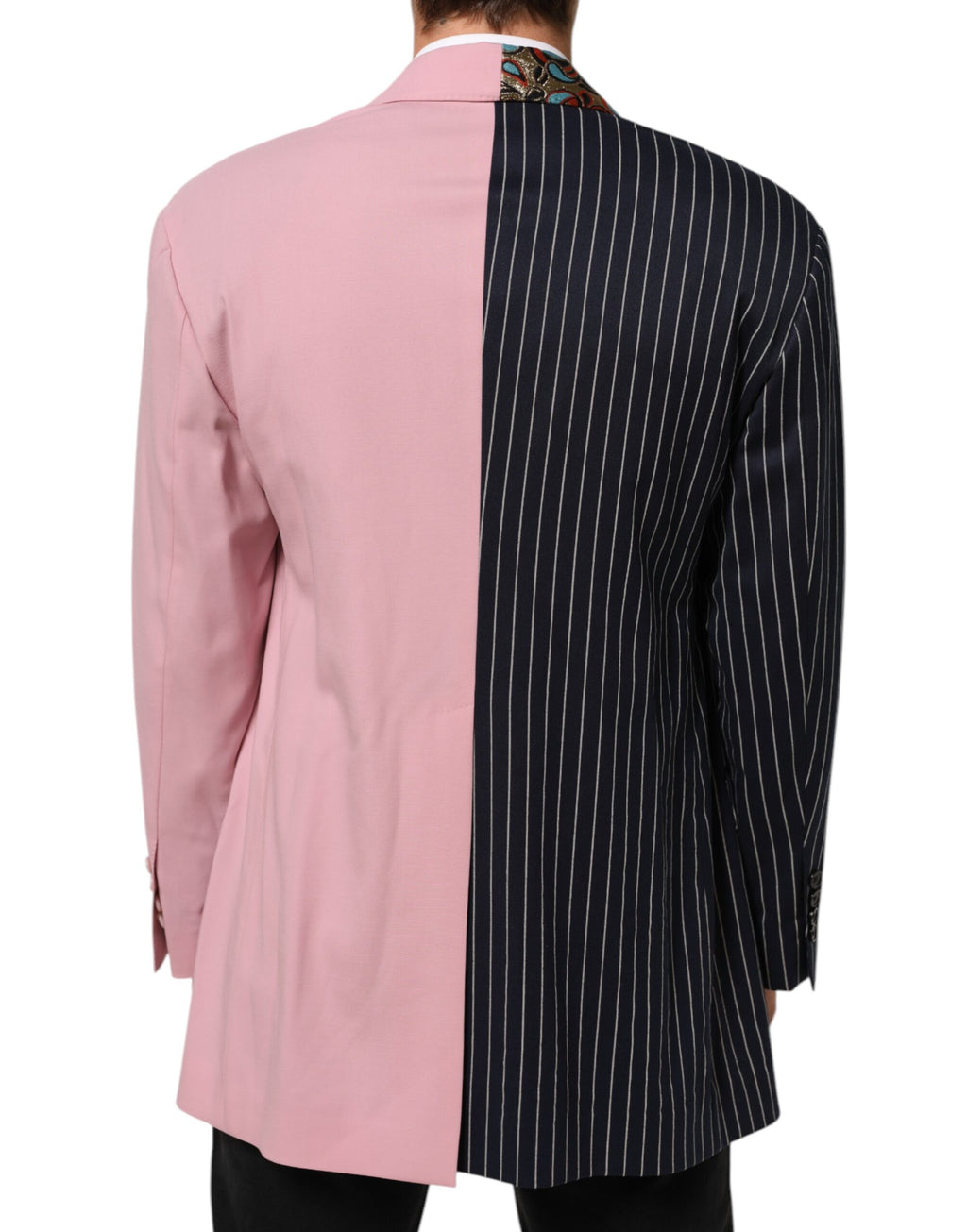 Dolce & Gabbana Multicolor Patchwork Single Breasted Jacket Blazer