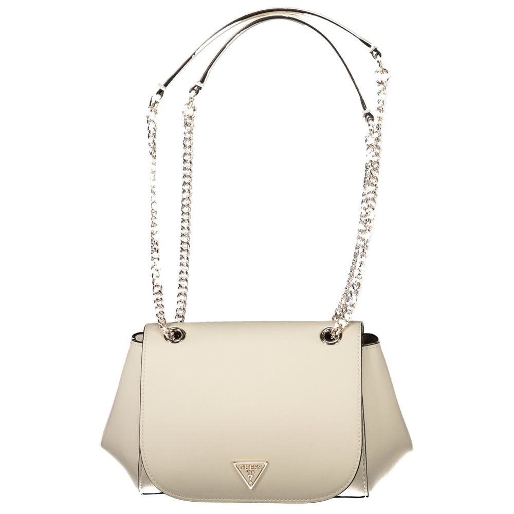 Guess Jeans White Polyethylene Handbag