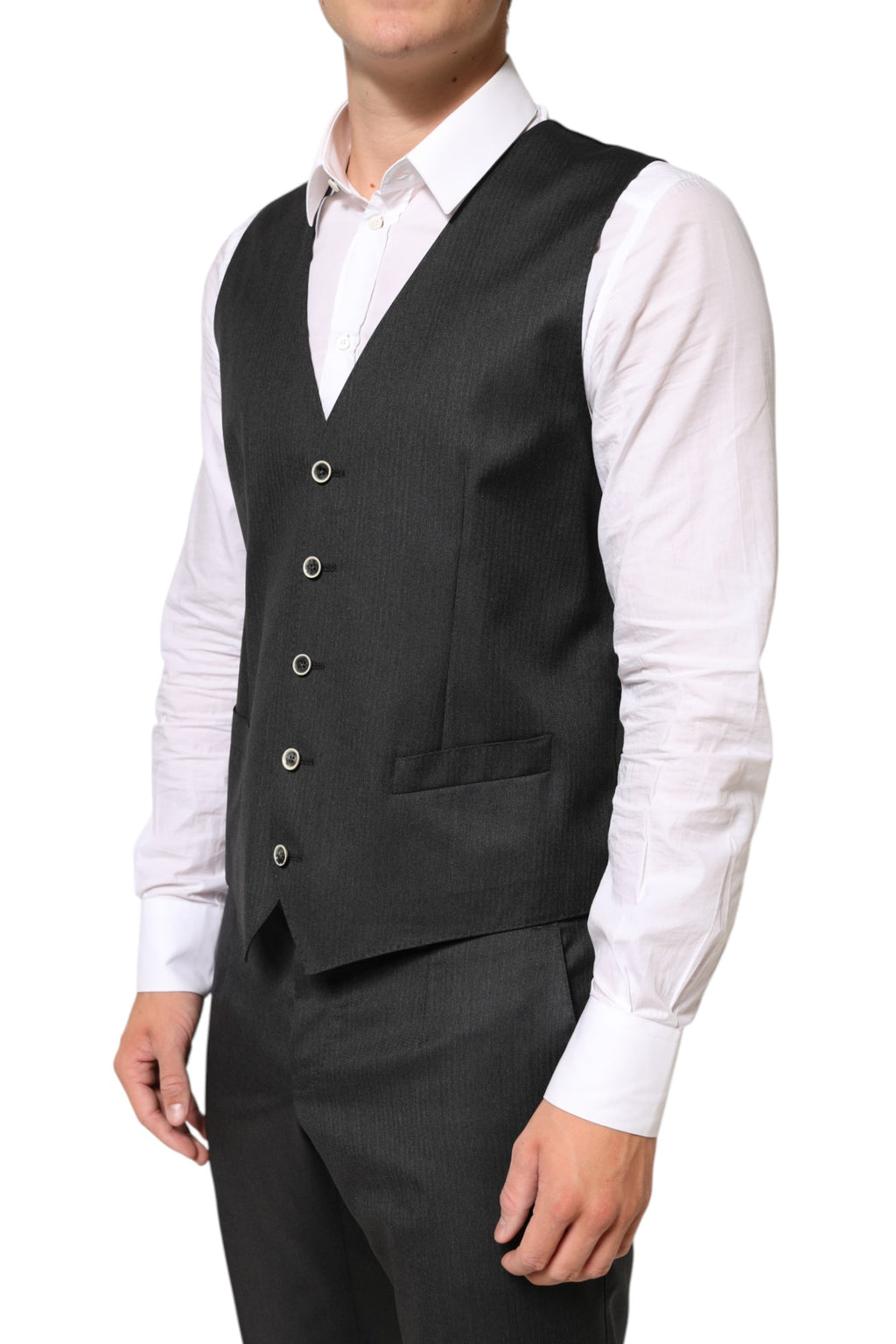 Dolce & Gabbana Black MARTINI 2 Buttons Suit 3 Piece Suit