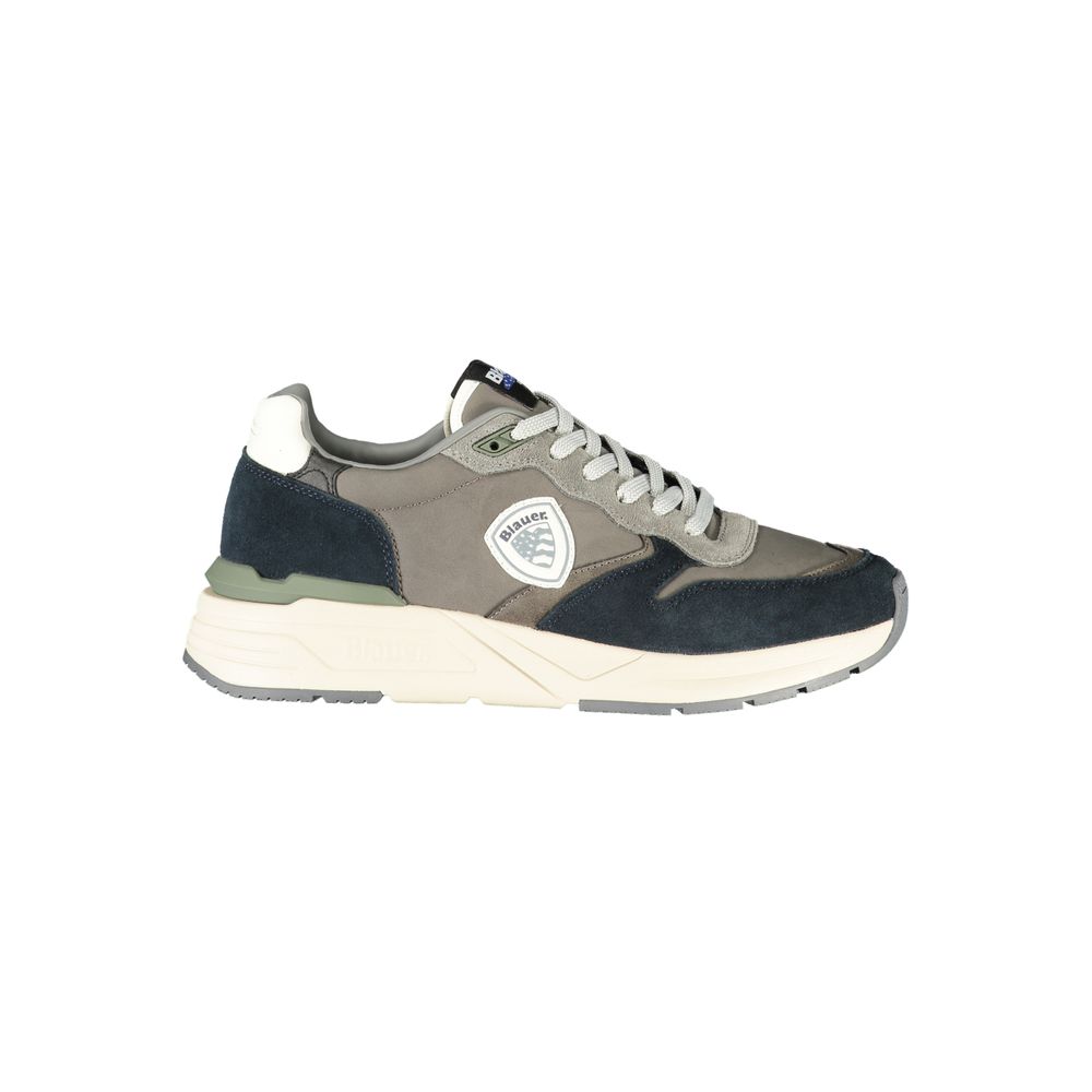 Blauer Gray Leather Men Sneaker