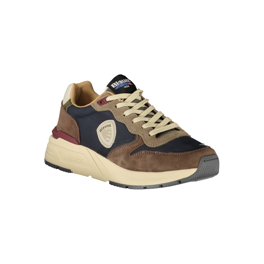 Blauer Blue Leather Men Sneaker