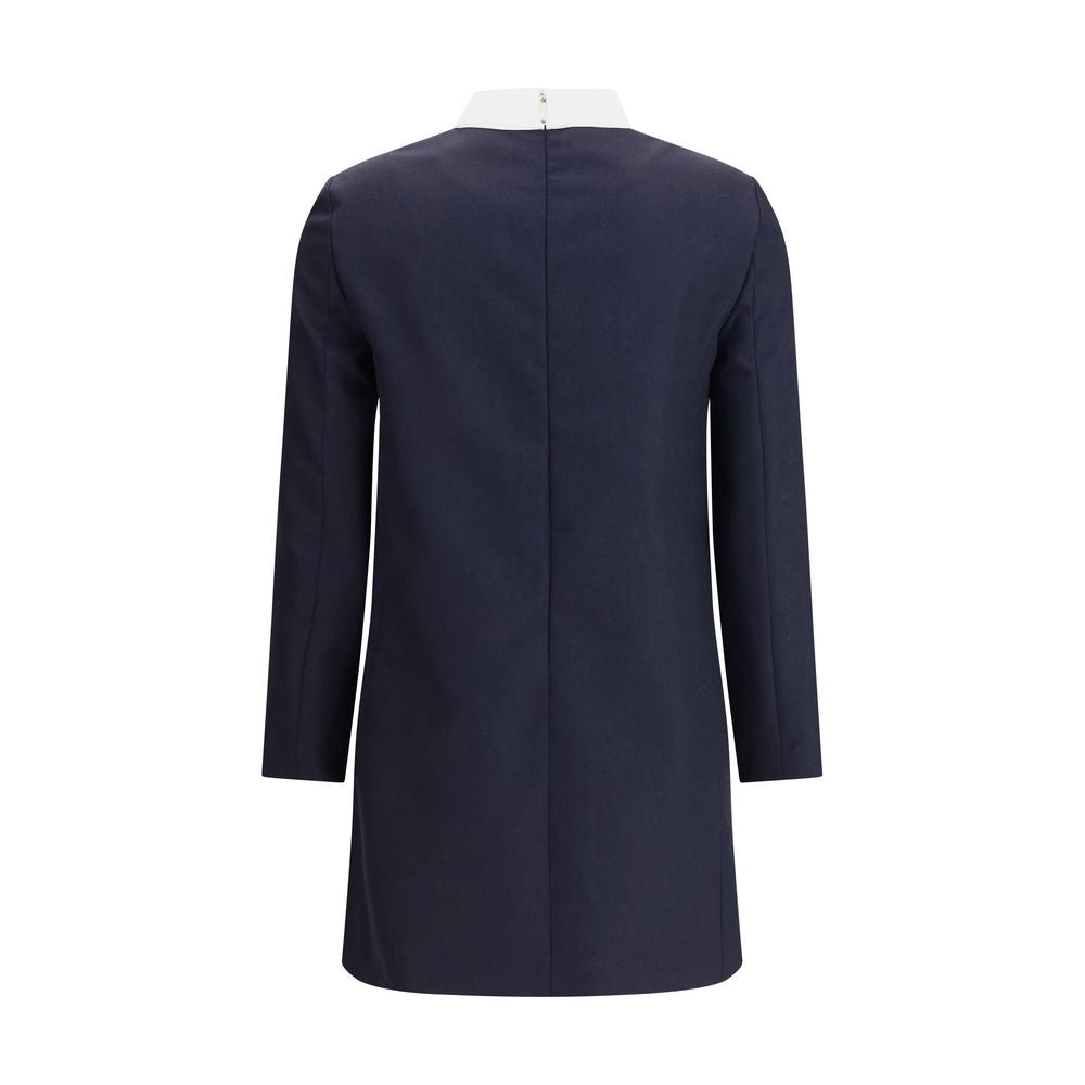 Thom Browne High Wool Suiting Shift Dress