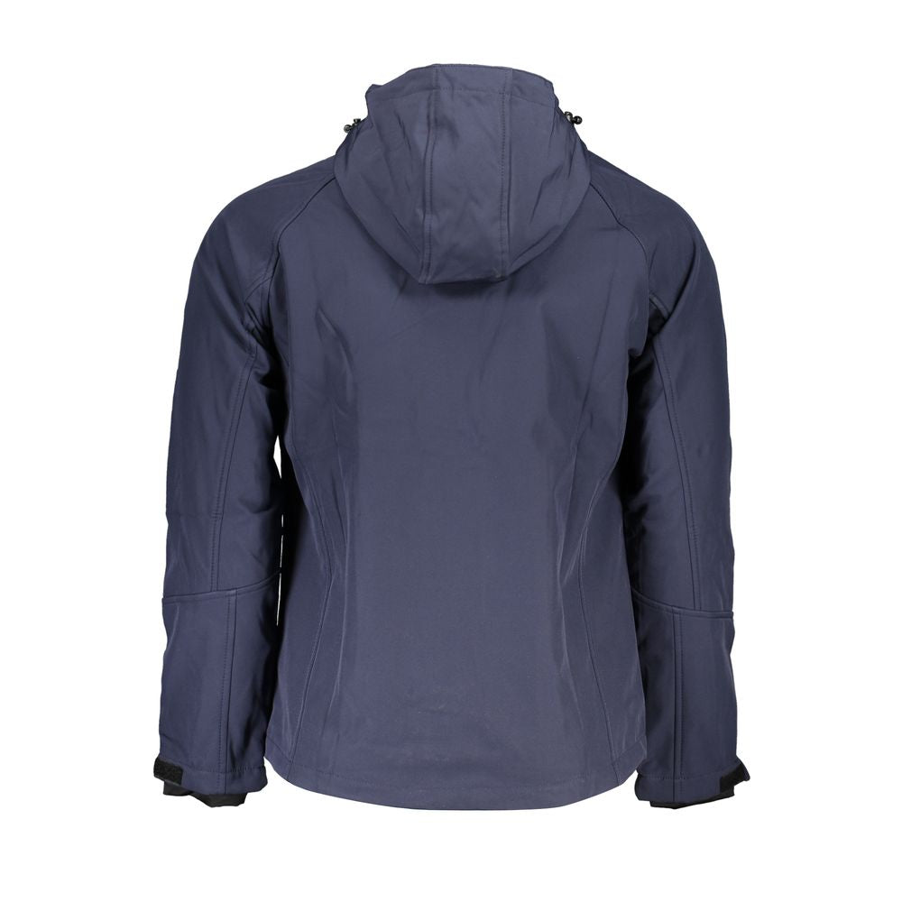 Gianmarco Venturi Blue Polyester Jackets & Coat