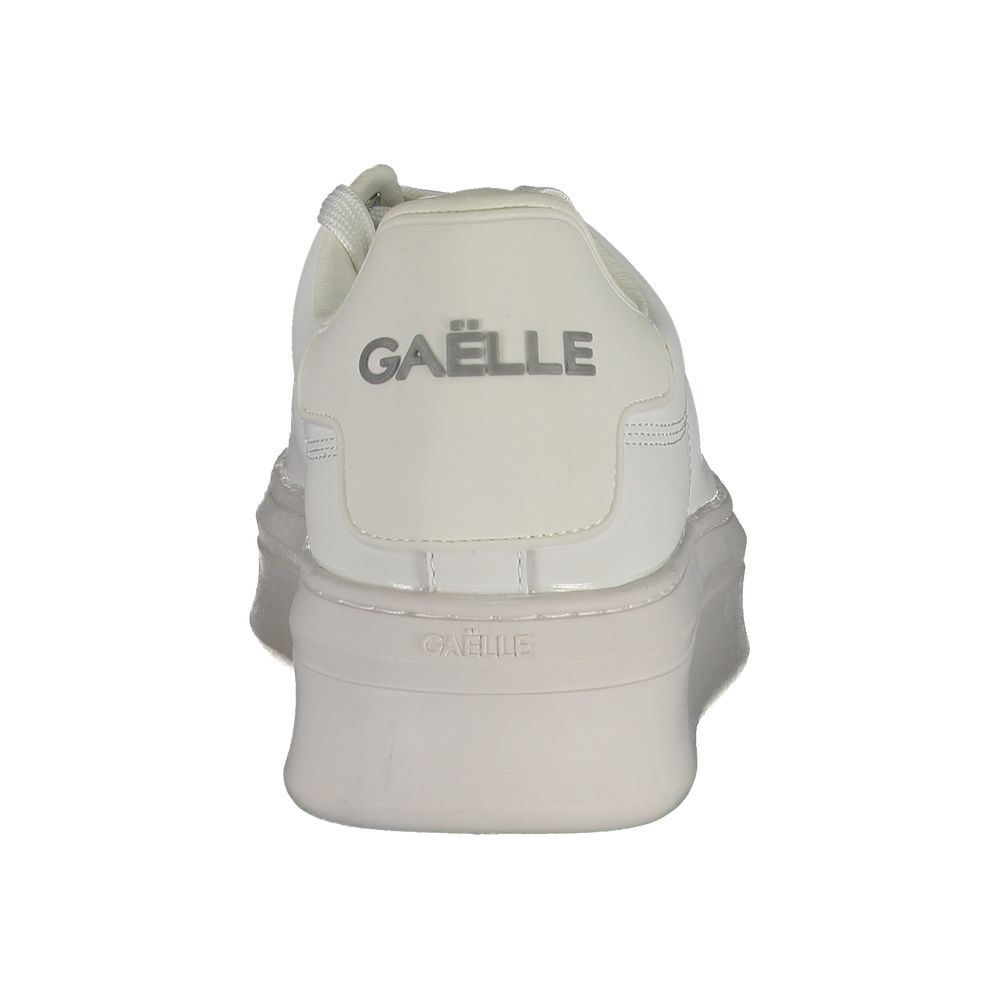 Gaelle Paris White Leather Sneaker