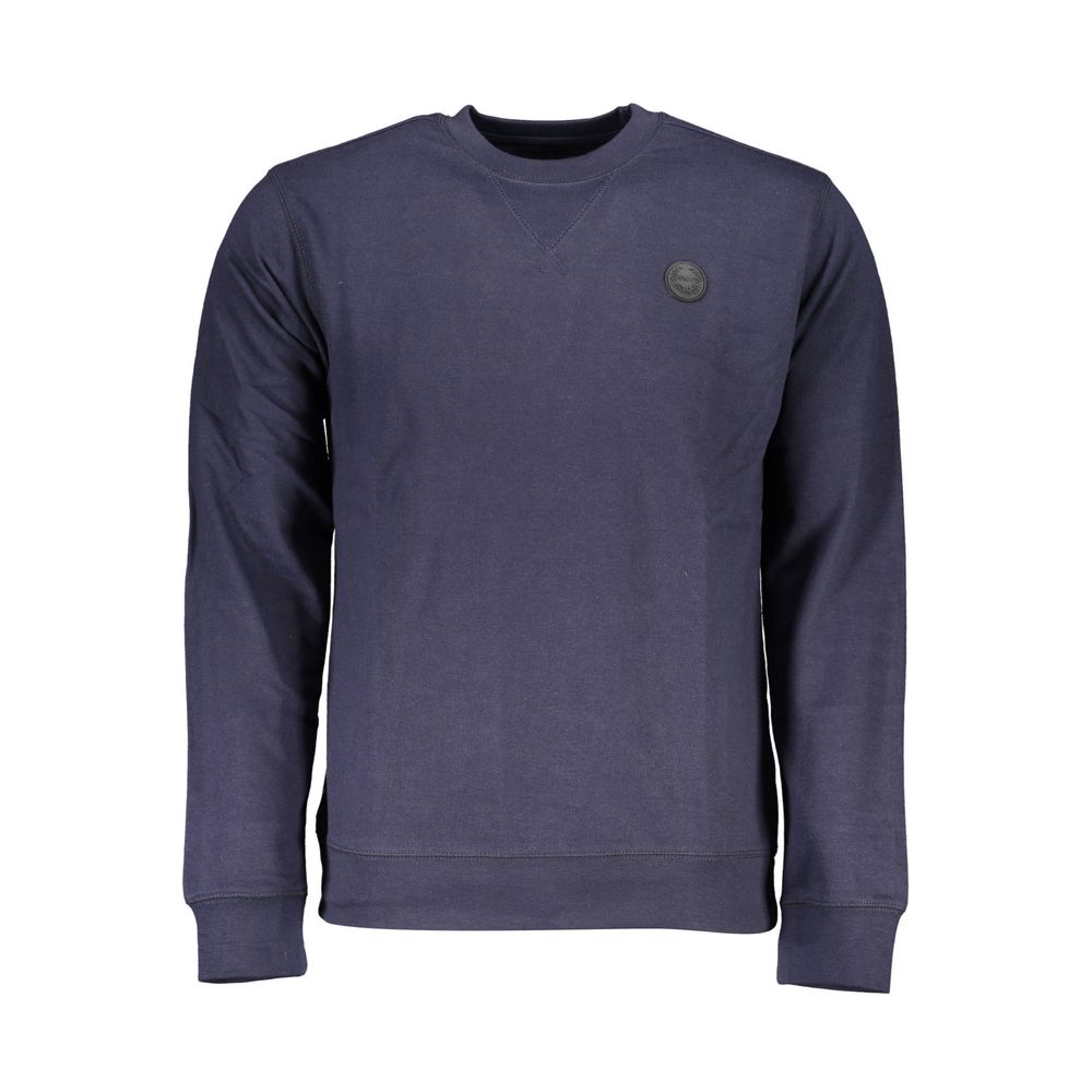 Sudadera de algodón azul Gianmarco Venturi
