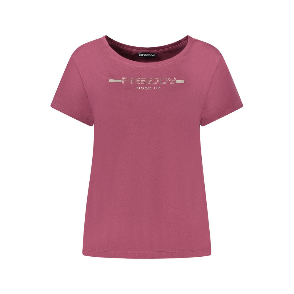 Freddy Purple Cotton T-Shirt