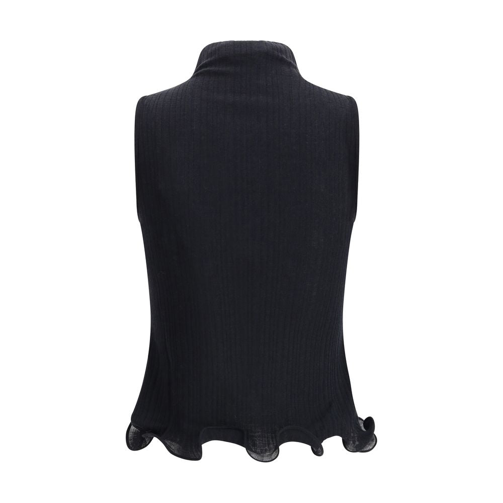 Fendi Black Wool Top