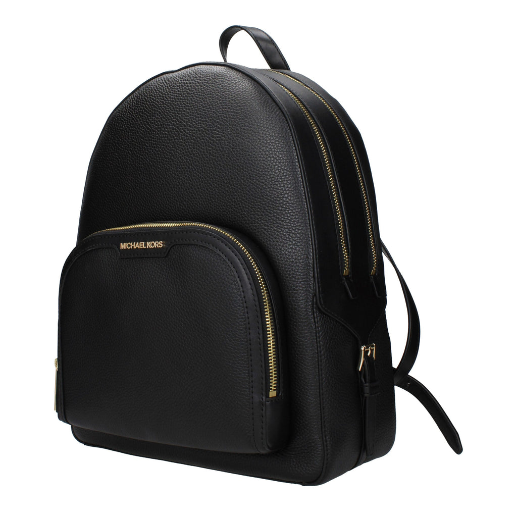 Michael Kors Black Leather Backpack