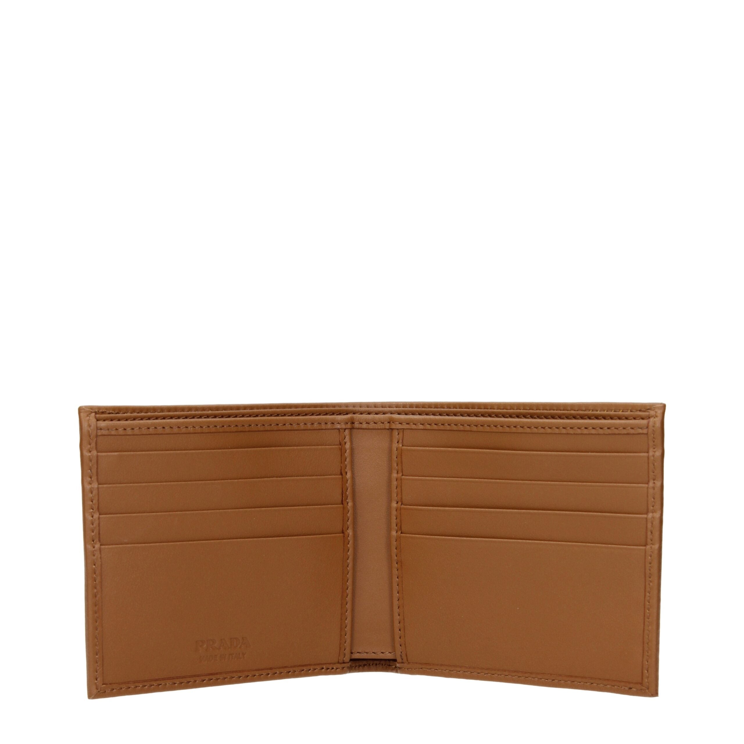 Prada Brown Fabric Wallet