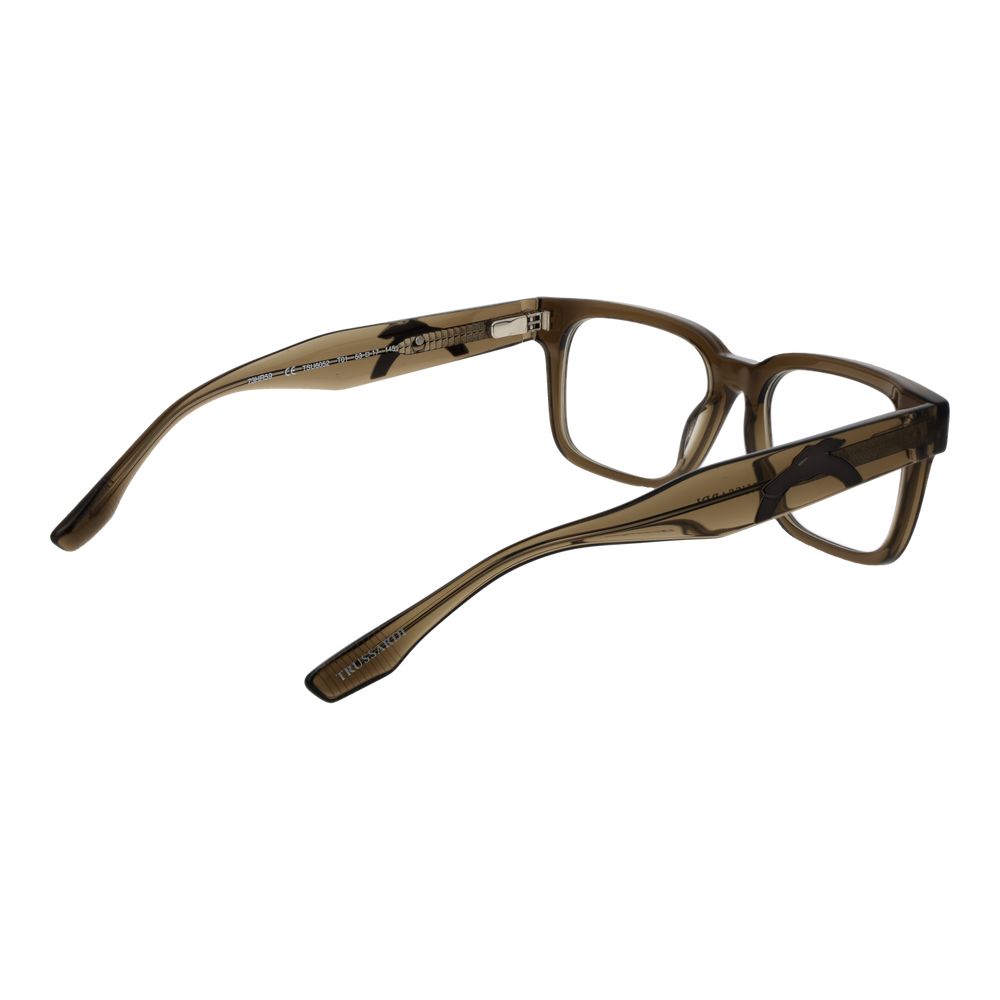 Trussardi Brown Unisex Glasses Frame