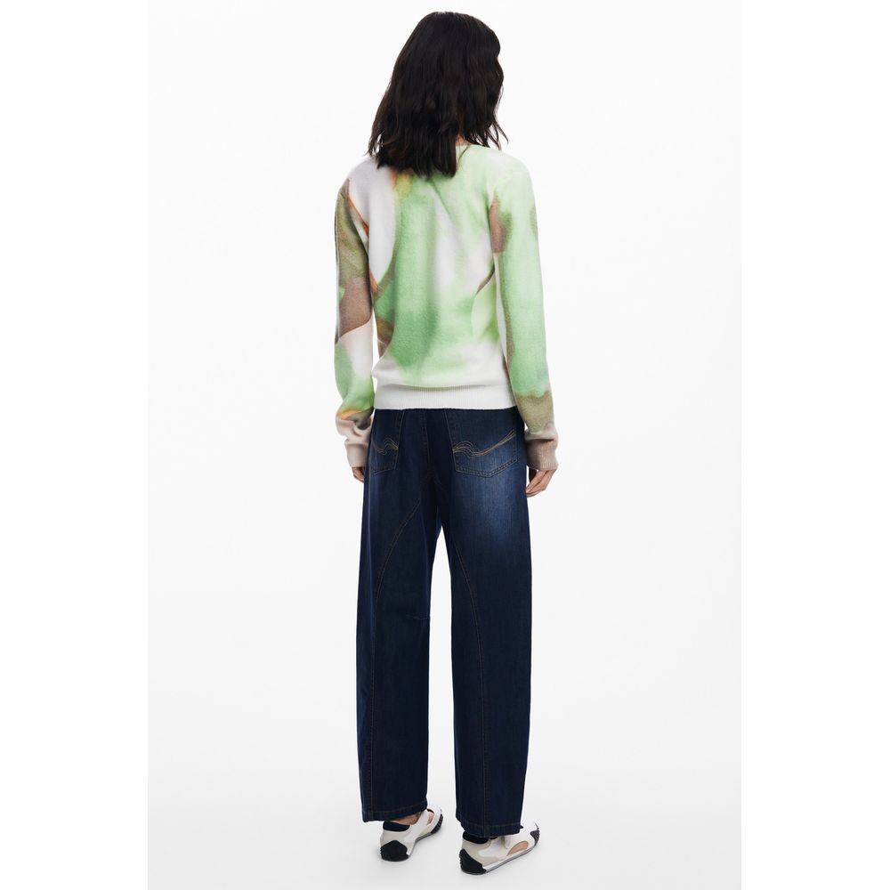 Desigual Green Elastane Sweater