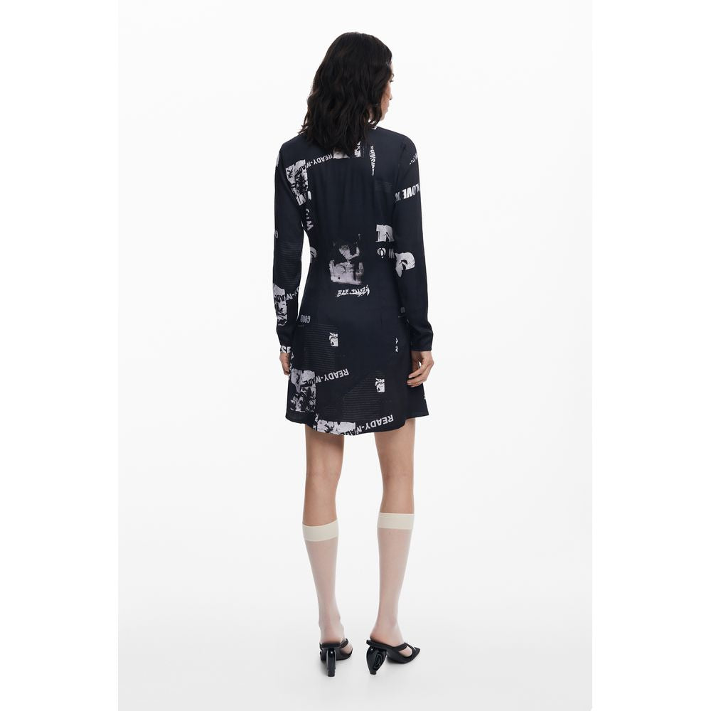 Robe Desigual Nero Viscose Femme