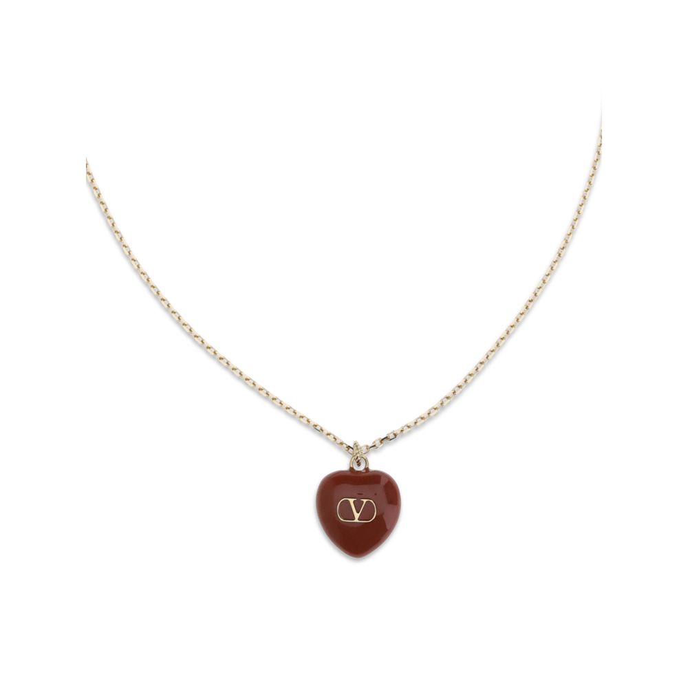 Valentino Garavani Red Brass Necklace