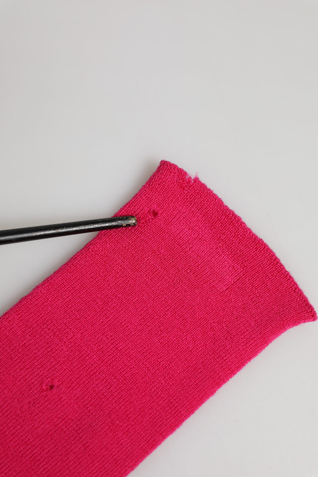 Dolce & Gabbana Pink Wool Fingerless Elbow Length Mitten Gloves