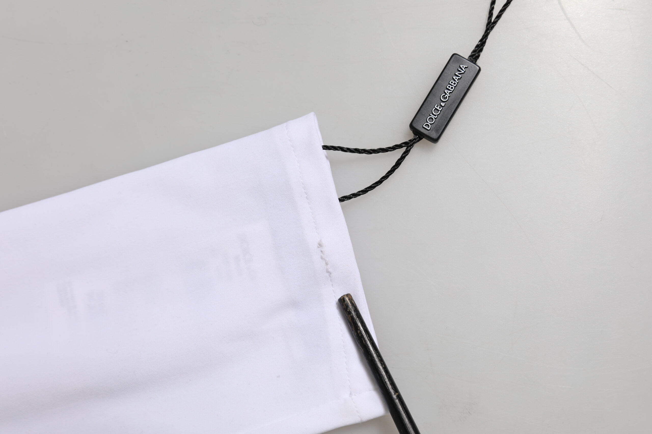 Dolce & Gabbana White Nylon Fingerless Elbow Length Women Gloves