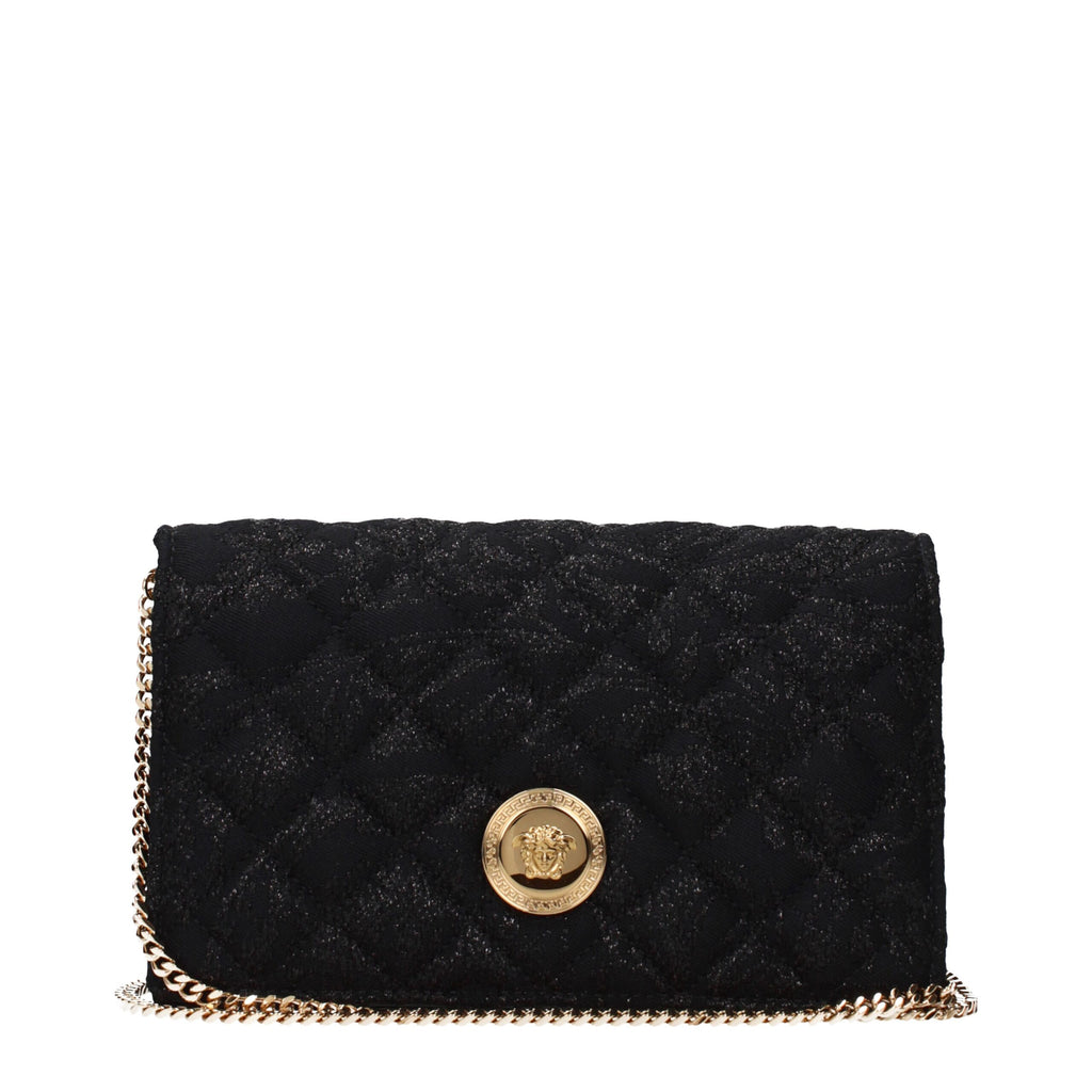 Pochette Versace en tissu noir
