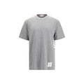 Camiseta de algodón gris Thom Browne