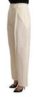 Jucca Off White Cotton High Waist Straight Women Trouser
