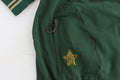 Cárdigan de punto con cremallera simulada verde John Galliano
