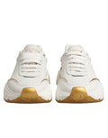 Dolce & Gabbana White Gold Daymaster Low Top Sneakers Shoes