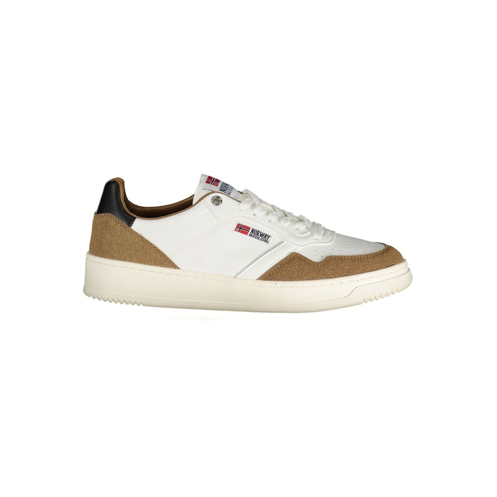 Norway 1963 White Polyester Men Sneaker