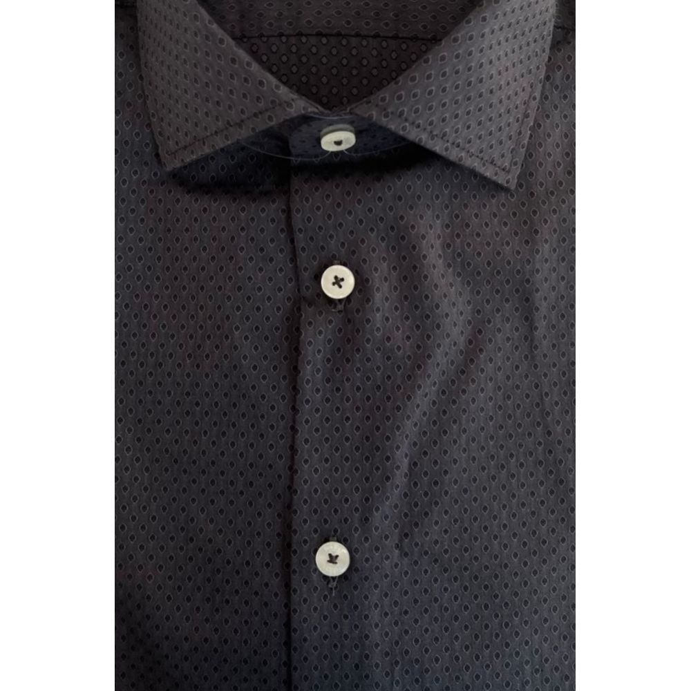 Baldinini Trend Gray Cotton Shirt